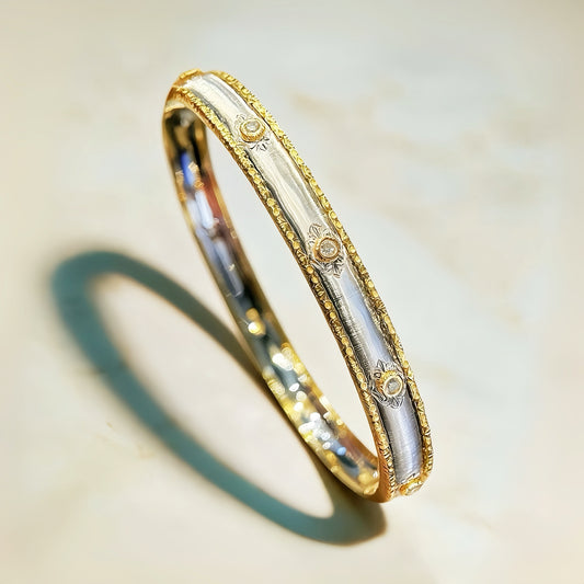 Vintage 18k Gold Diamond Bracelet (Item No. VT147）