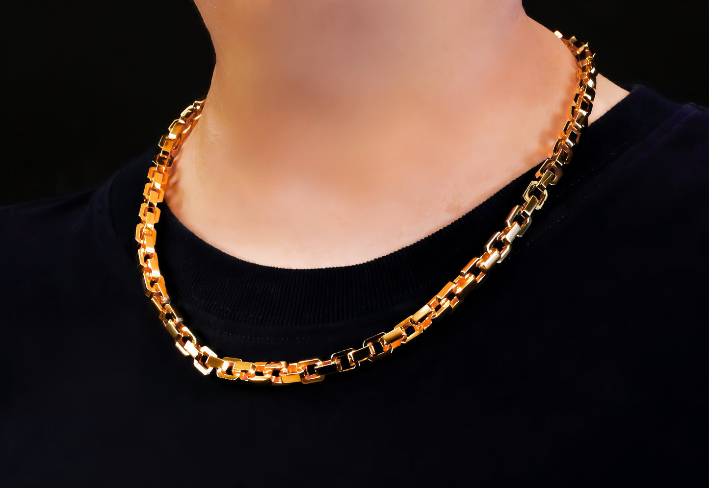 Oval Link 9k/14k/18k Necklace Chain (Item No. TDNG0004）