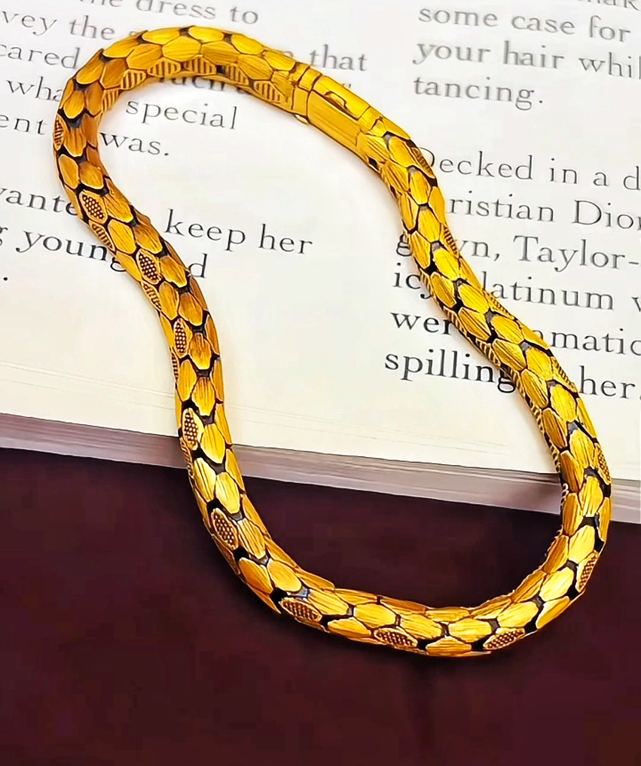 Vintage 24K Gold Bracelet Chain(Item No. GB0698)