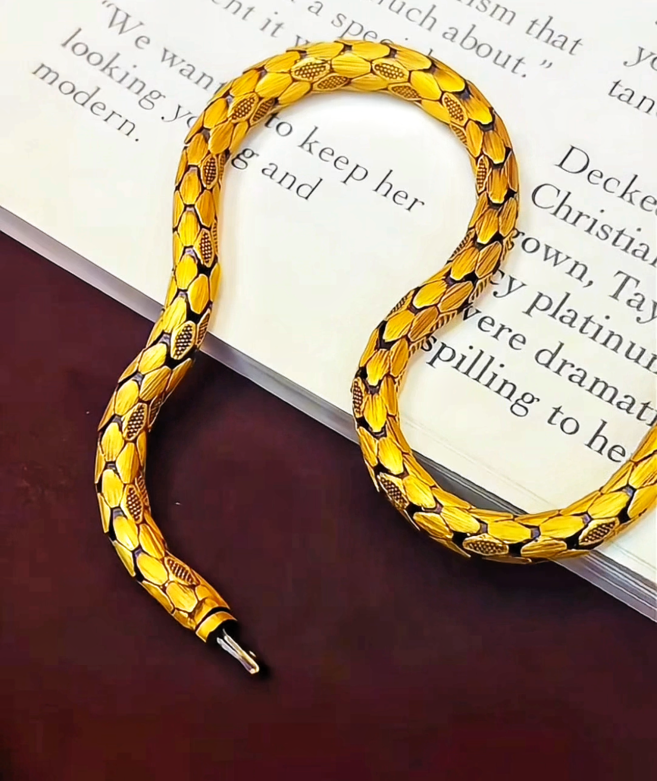 Vintage 24K Gold Bracelet Chain(Item No. GB0698)