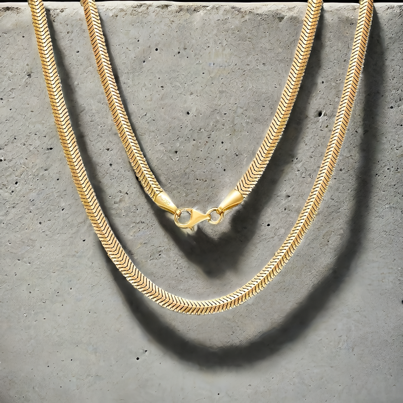 Snake 18k Necklace Chain (Item No. GN0007）