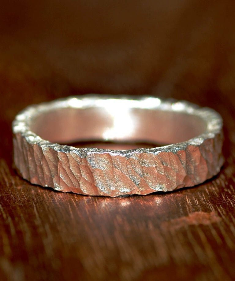 Hammered Silver Ring (Item No. R0142）