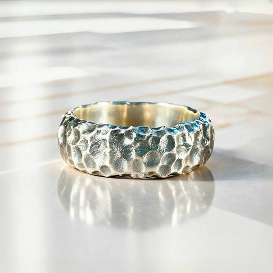 Hammered Silver Ring (Item No. R0005)