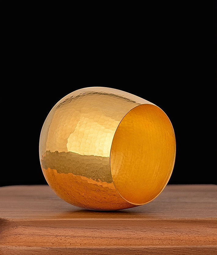 Hammered 24K Gold Cup (Item No. GC004)