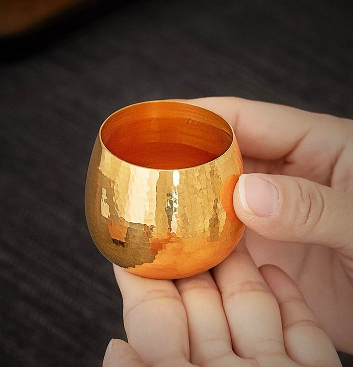 Hammered 24K Gold Cup (Item No. GC004)