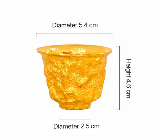 Stone 24K Gold Cup (Item No. GC002)