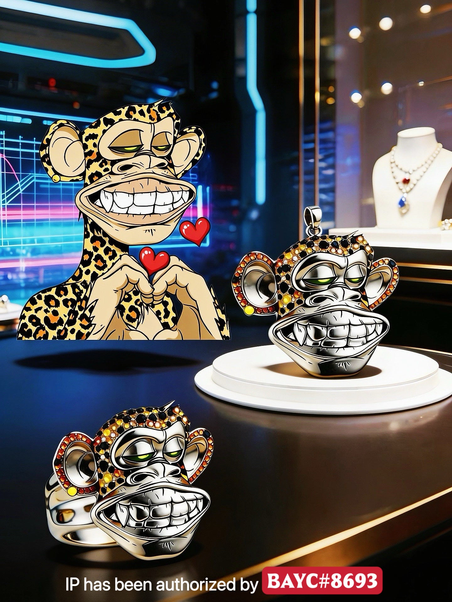 Bored Ape Yacht Club NFT Custom Jewelry