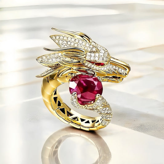 Dragon 18K Gold Ring (Item No.SC012)