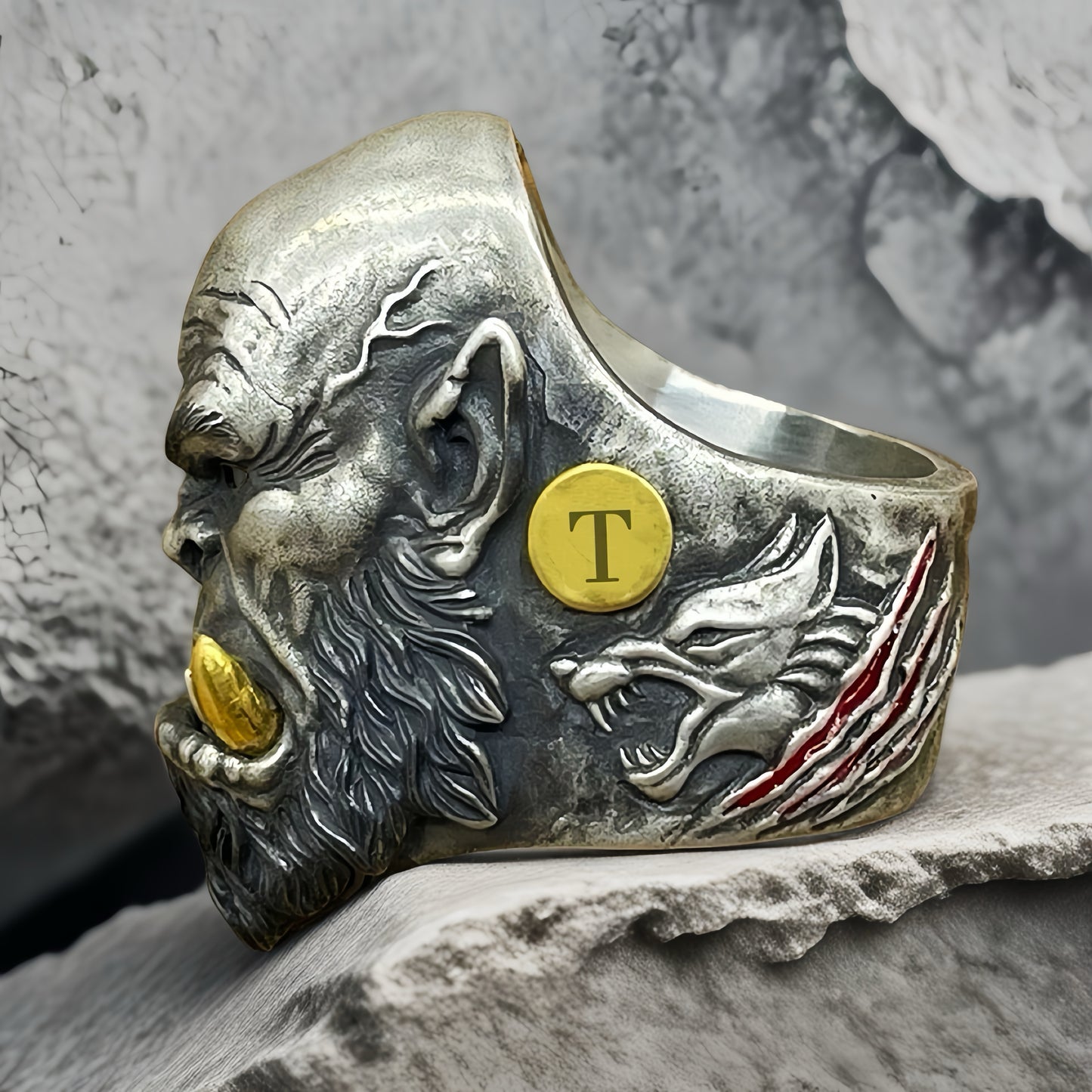 Orgrim Doomhammer Silver Ring (Item No. SC022)
