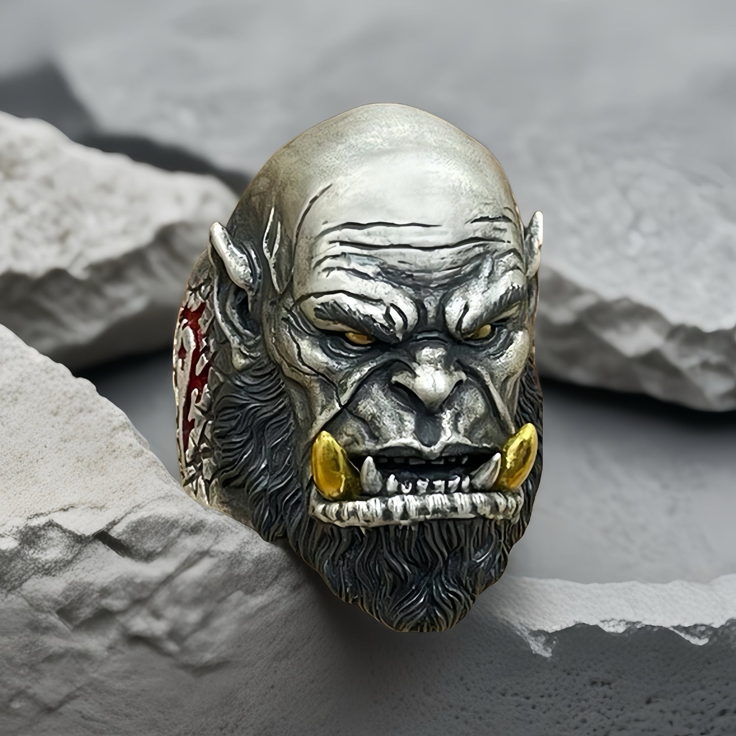 Orgrim Doomhammer Silver Ring (Item No. SC022)