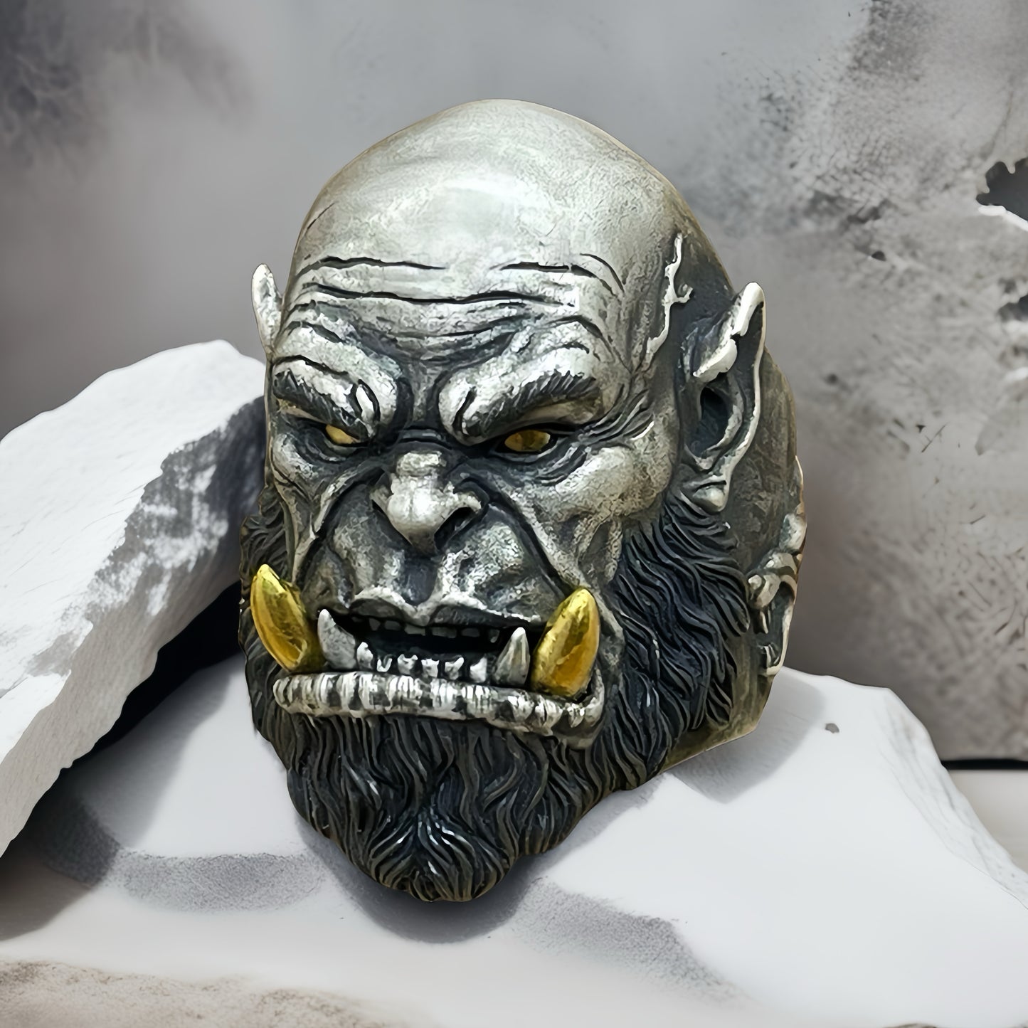 Orgrim Doomhammer Silver Ring (Item No. SC022)