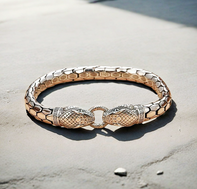 Snake Fashion Silver Bracelet (Item No. B0679）