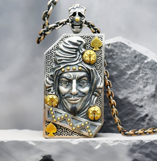Joker Silver Pendant Necklace(Item No. SC002)