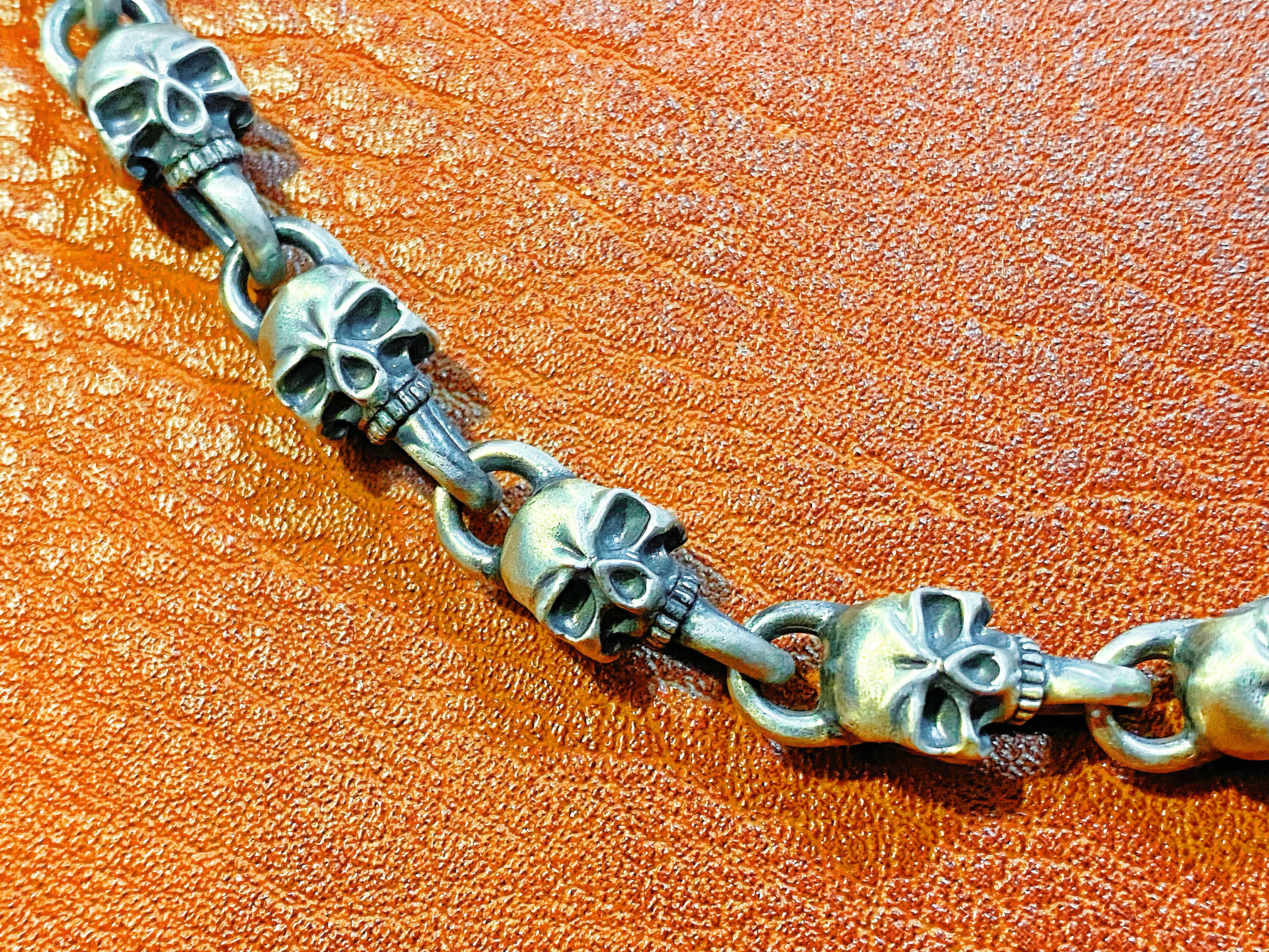 Skull Silver Necklace Chain (Item No. N0002)