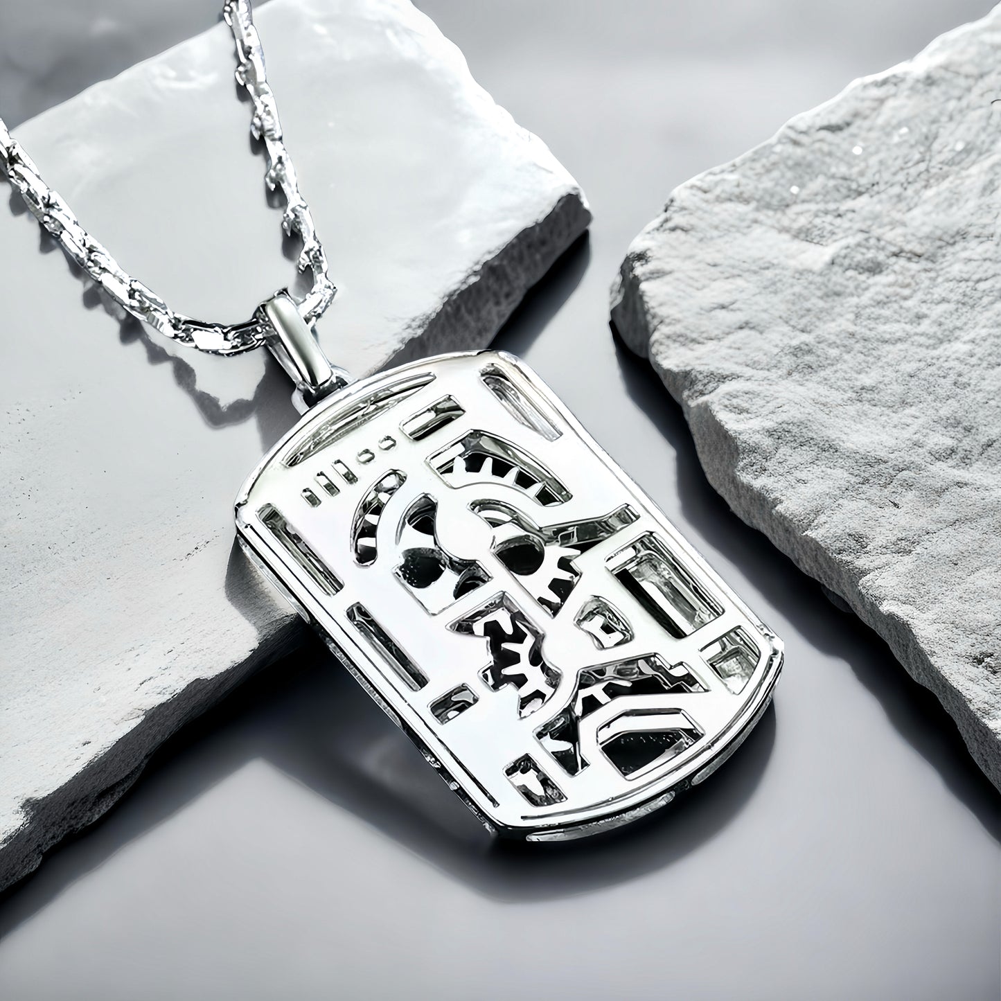 Gear Platinum Gold Necklace Chain Set (Item No. GP005）