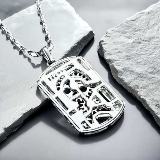 Gear Platinum Gold Necklace Chain Set (Item No. GP005）