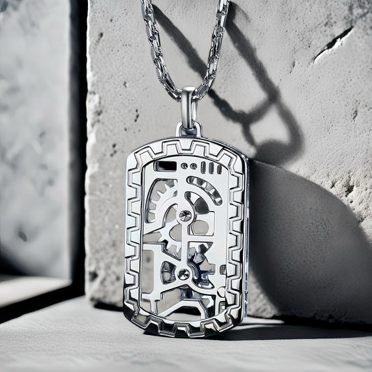 Gear Platinum Gold Necklace Chain Set (Item No. GP005）