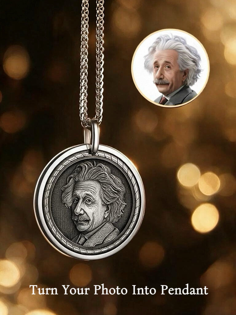 Personalized Photo Custom Silver Pendant