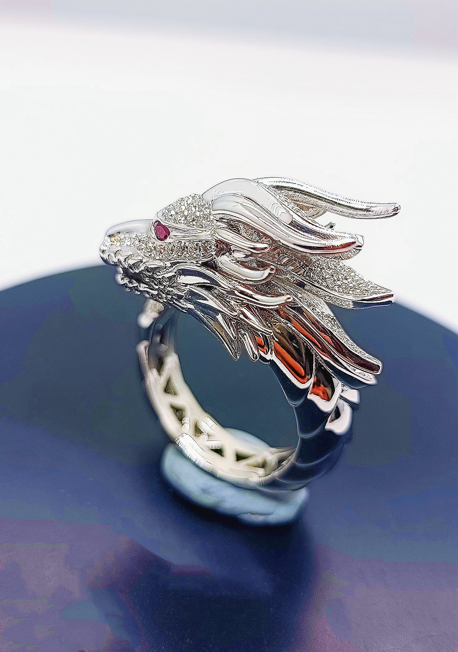 Dragon Silver Ring (Item No. R0133)
