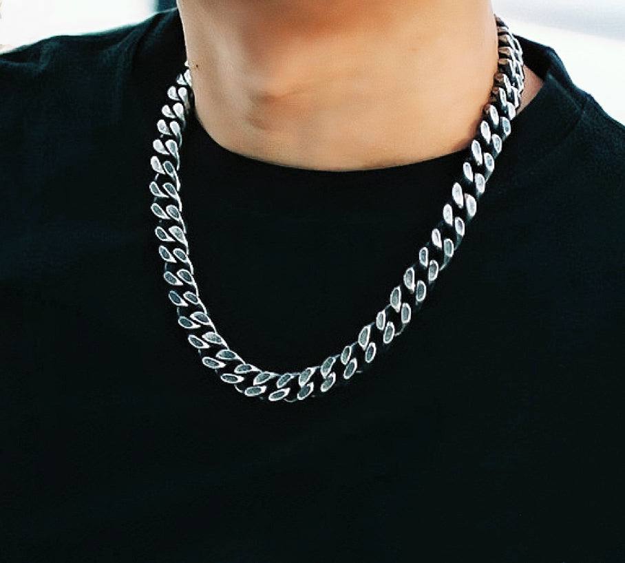 Heavy Metal Silver Necklace Chain (Item No. N0007)