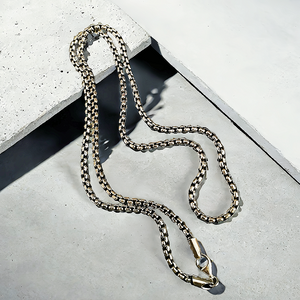 Box Silver Necklace Chain (Item No. N0008)