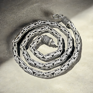 Classy Braided Silver Necklace Chain (Item No. N0139）