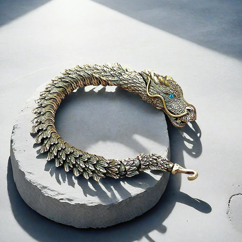Dragon Silver Bracelet Chain (Item No. B0431)