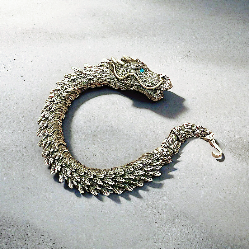 Dragon Silver Bracelet Chain (Item No. B0431)