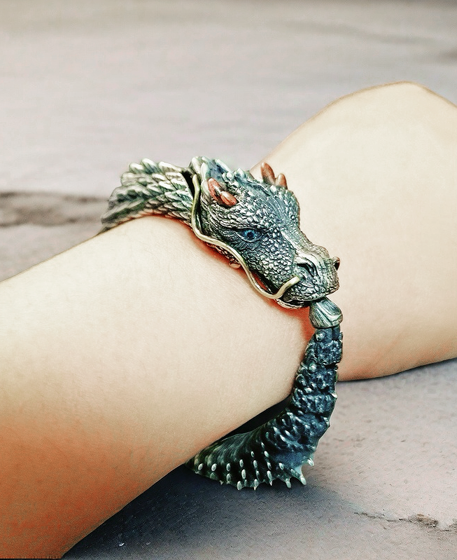Dragon Silver Bracelet Chain (Item No. B0431)
