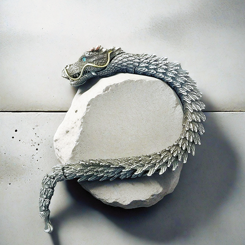 Dragon Silver Bracelet Chain (Item No. B0431)