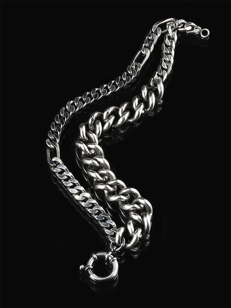 Double Link Hammered Silver Bracelet  (Item No. ) Tartaria Onlinestore