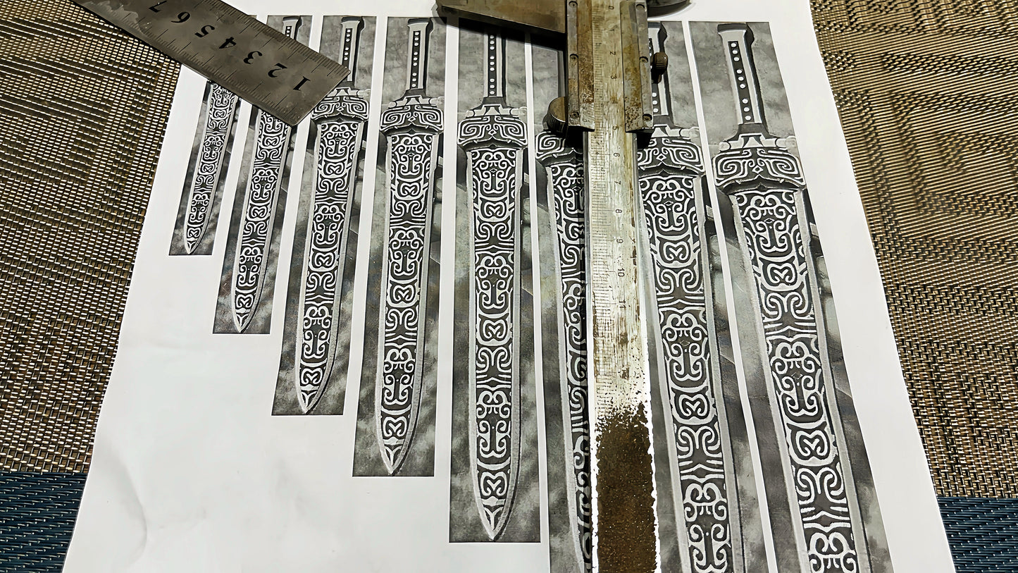 Sword Silver Bangle  (Item No. B0613) Tartaria Onlinestore