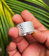 Hammered Silver Ring (Item No. R0119) Tartaria Onlinestore