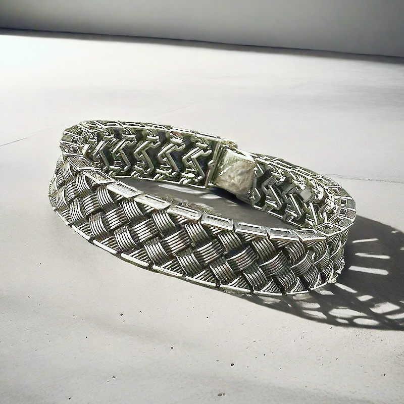 Weaving Silver Bracelet (Item No. B0654)