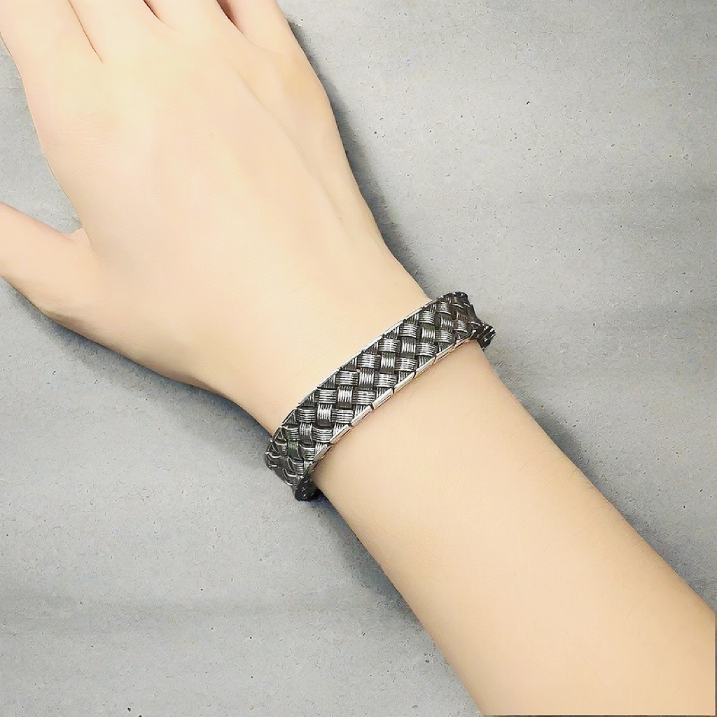 Weaving Silver Bracelet (Item No. B0654)