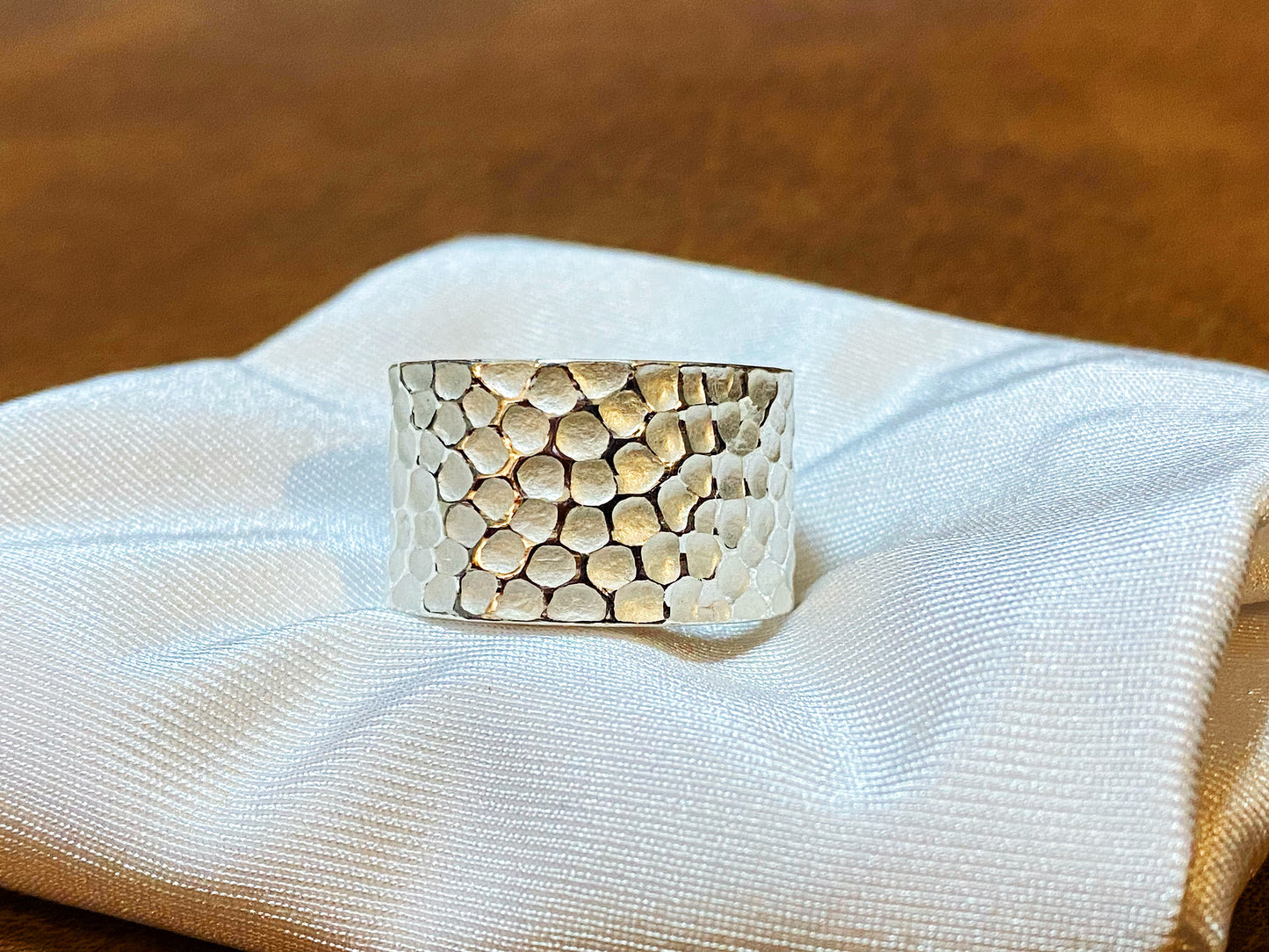 Hammered Silver Ring (Item No. R0119) Tartaria Onlinestore