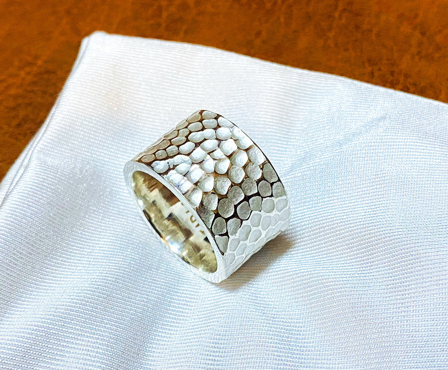 Hammered Silver Ring (Item No. R0119) Tartaria Onlinestore