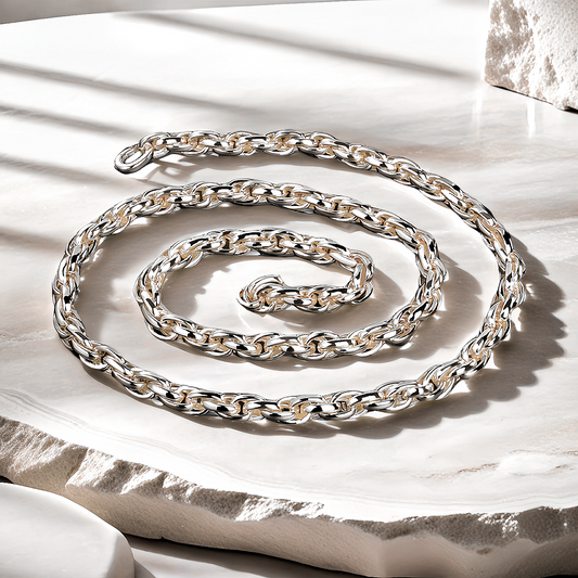 Classic Sterling Silver/9k/14k/18k Gold Necklace Chain (Item No. GN0001）