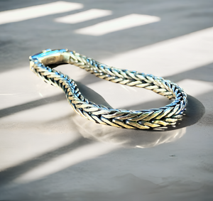 Braided Silver Bracelet Chain (Item No. B0020)