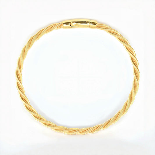 Twisted 18K Gold Bracelet (Item No. SH101CB)