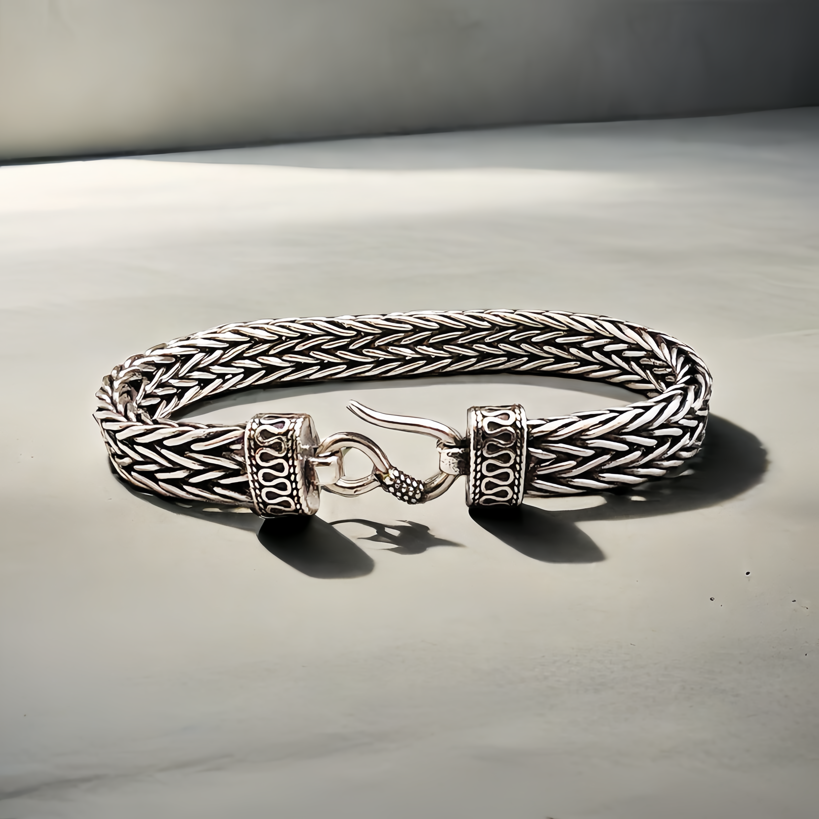 Braided Silver Bracelet (Item No. B0621)