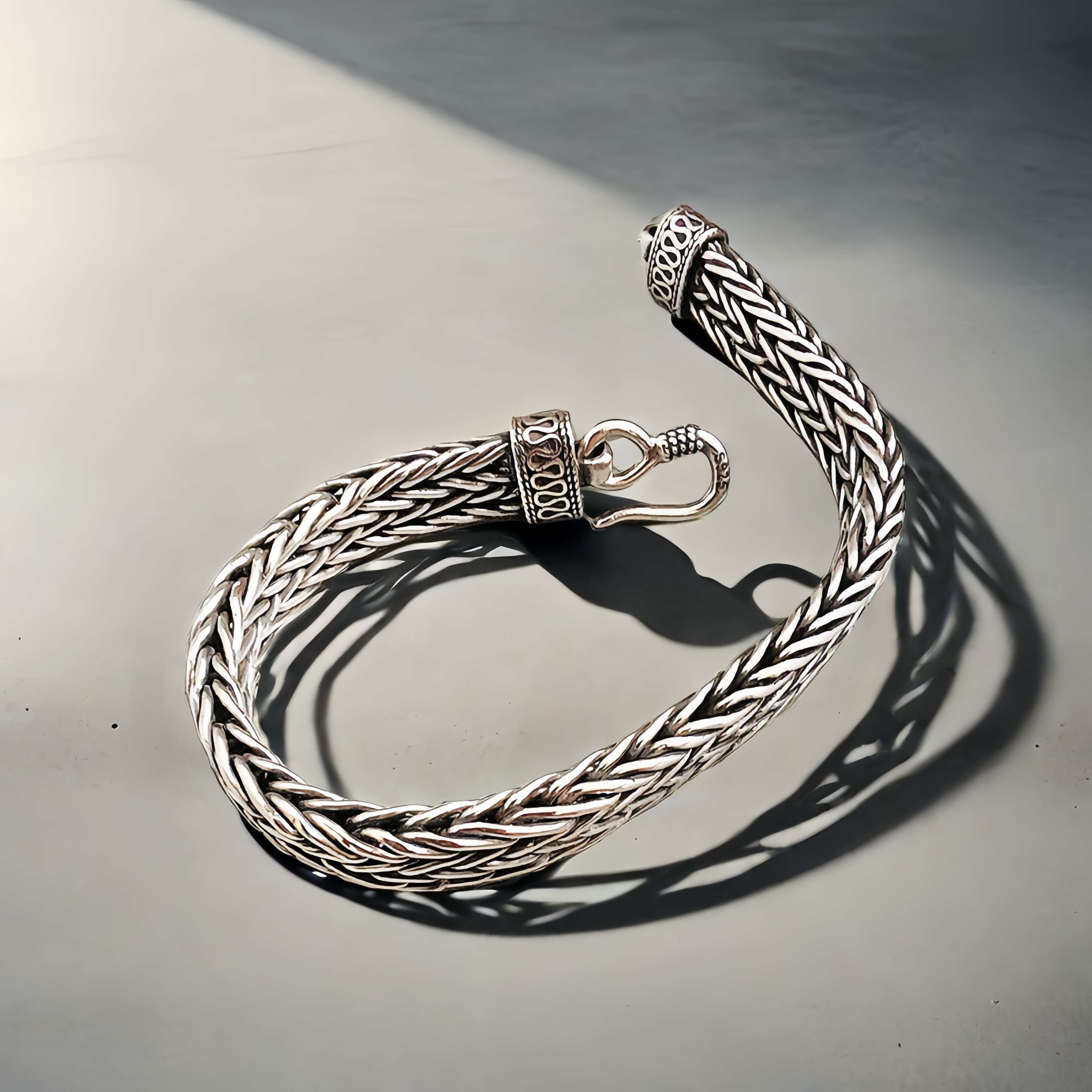 Braided Silver Bracelet (Item No. B0621)