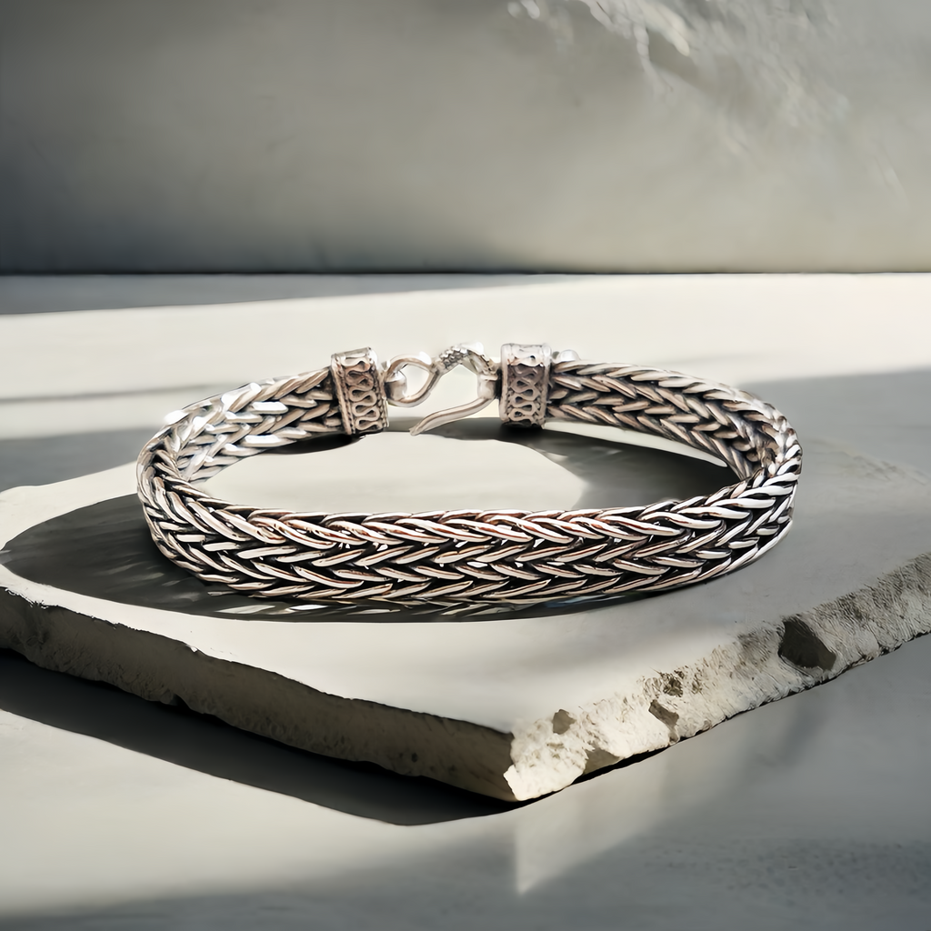 Braided Silver Bracelet (Item No. B0621)