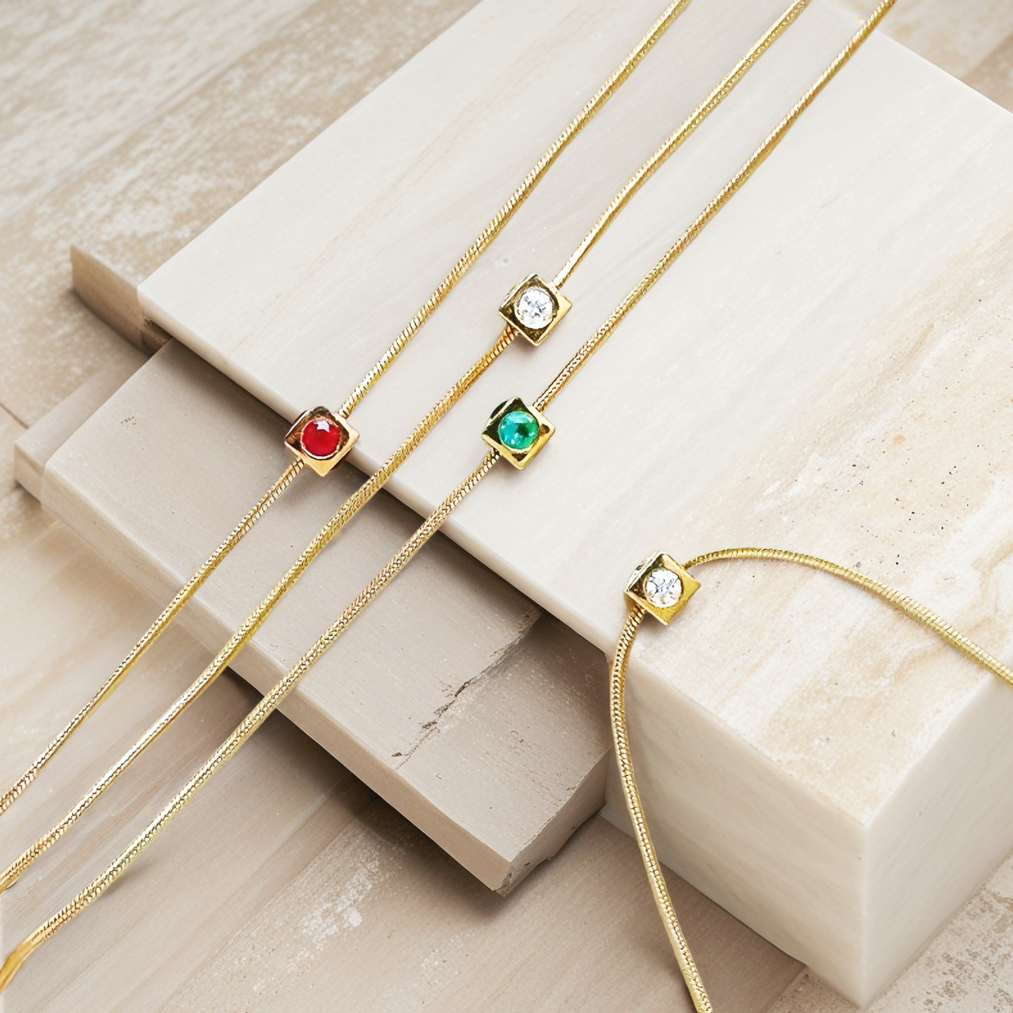 Vintage 18k Gold Diamond Ruby Emerald Bracelet (Item No. VT107）