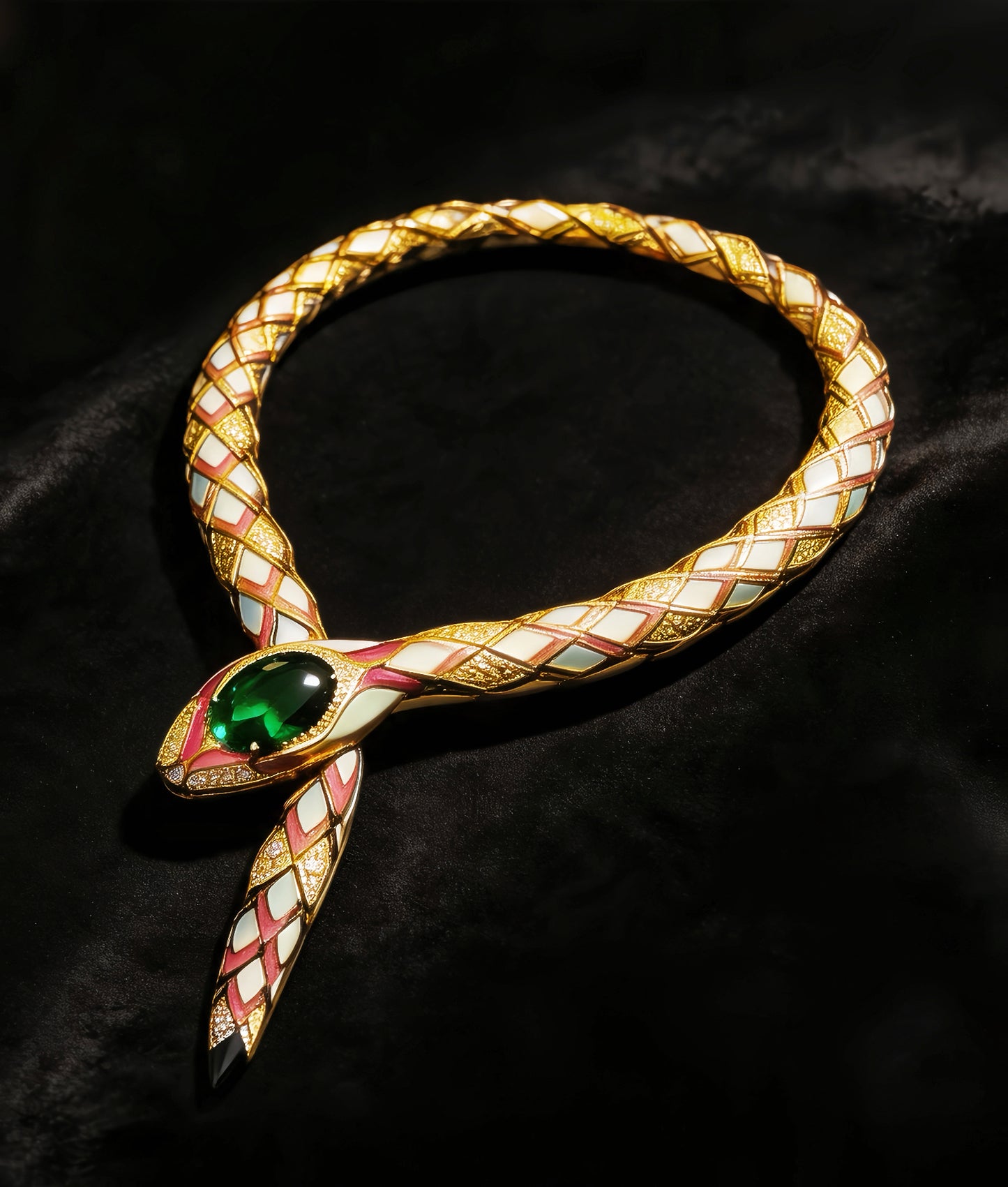 Gold Ouroboro Set/ Necklace Bracelet Ring (Item No. GP0017)