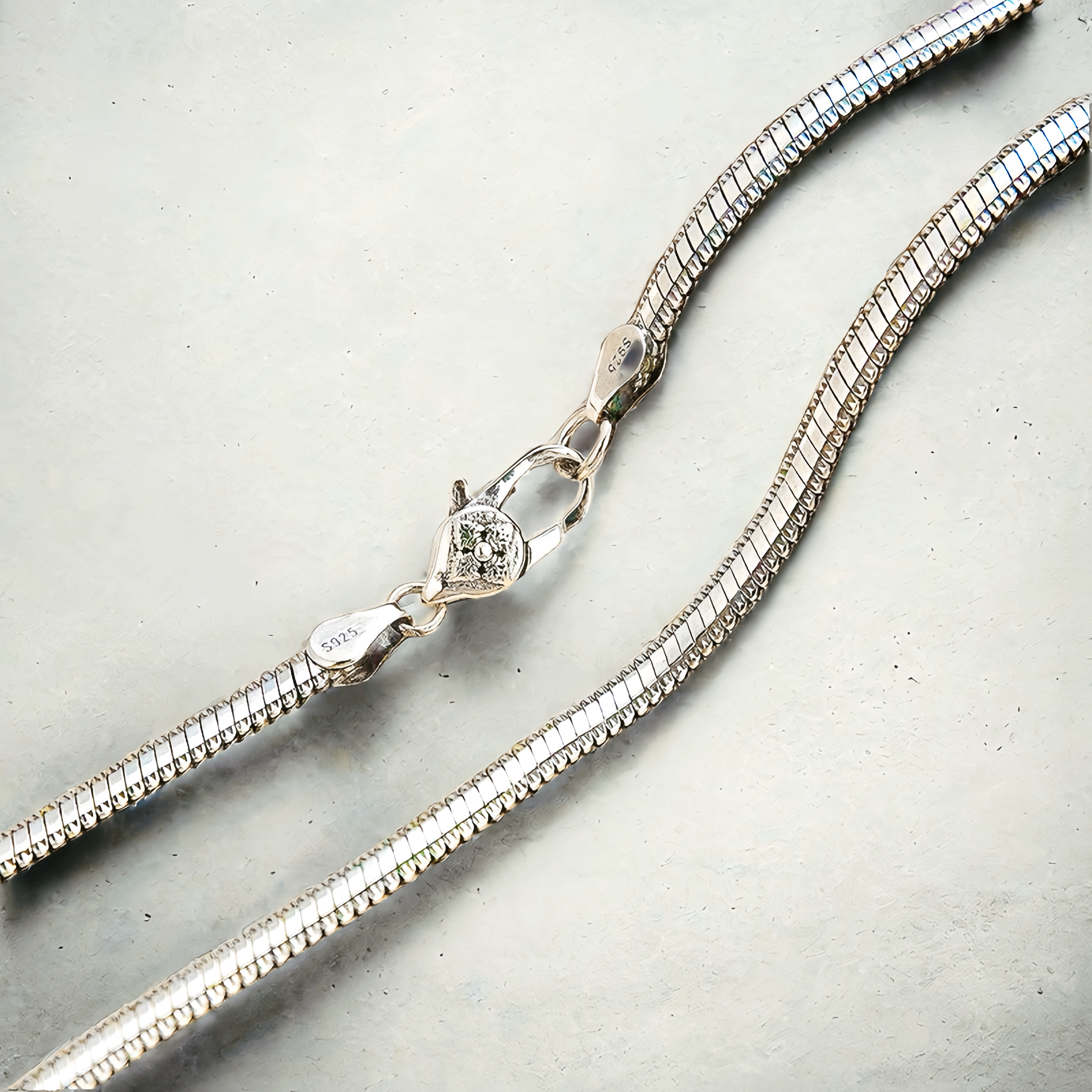 Classic Silver Necklace Chain (Item No. N0129)