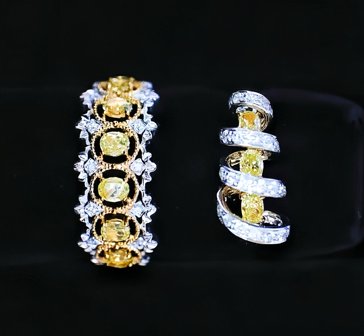 Lace Vintage 18k Gold Diamond Ring (Item No. VT028）