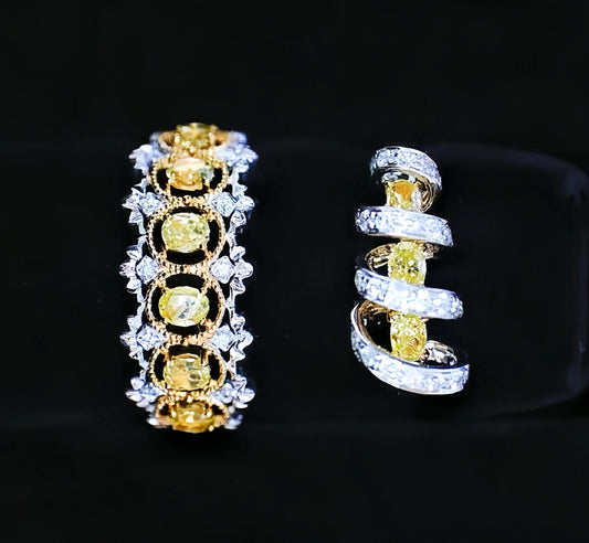 Lace Vintage 18k Gold Diamond Ring (Item No. VT028）