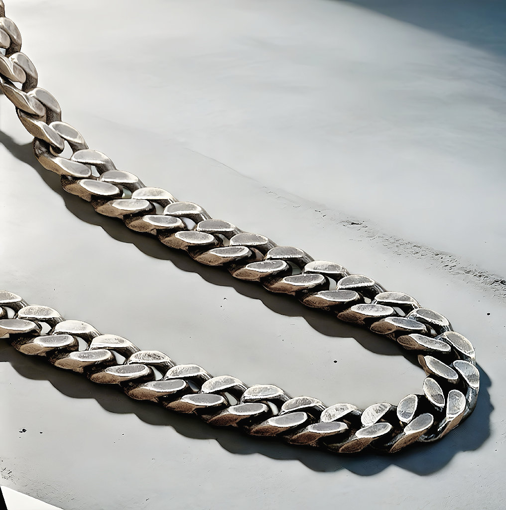 Cuban Link Silver Necklace Chain (Item No. N0110)