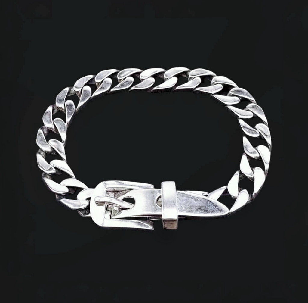 Buckle Silver Chain Bracelet (Item No. B0234)